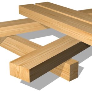 Larch sleeper ½, 16x13x270cm. (per.m)
