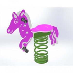 Fjädergunga Enhörning