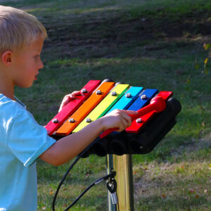 Utomhusinstrument Regnbågsmetallofon