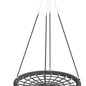 Bird nest swing Ø120 cm. Black. 4-point suspension.
