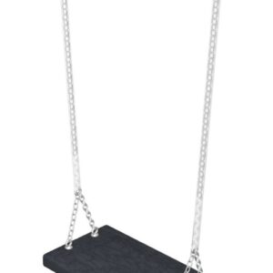 Safety swing. Black with stainless chain