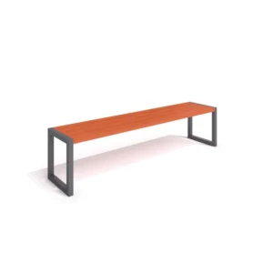 Parkbänk 16 stål utan ryggstöd