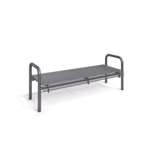 Parkbänk 27 stål utan ryggstöd