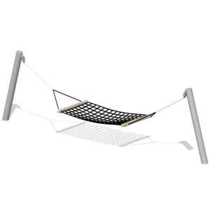 Hängmattor Hängmatta Halm grå stolpar