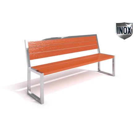 Bänk 04 rostfritt stål DECO