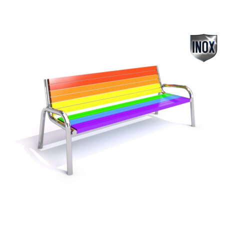 Bänk i rostfritt stål 13
