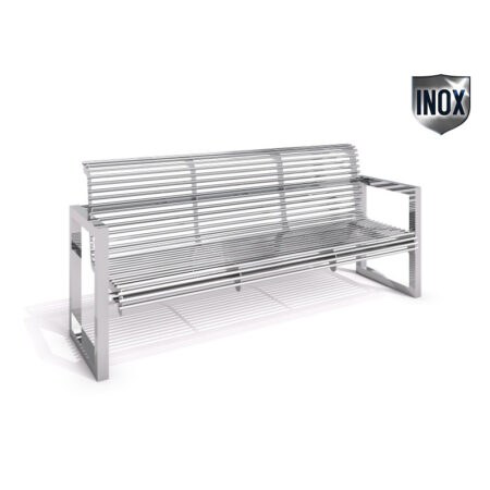 Bänk 18 rostfritt stål DECO