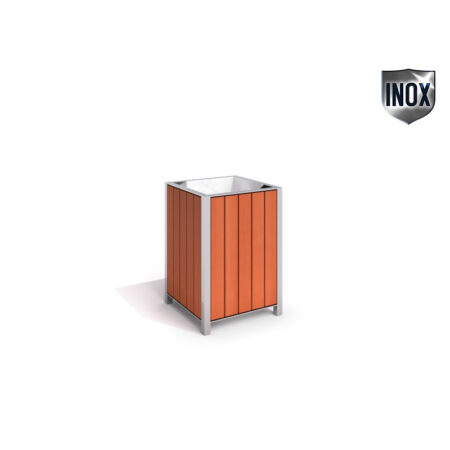 Rostfritt stål sopkärl 02