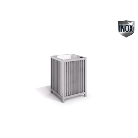 Rostfritt stål sopkärl 04