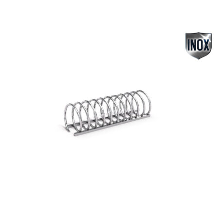 Cykelställ 13 rostfritt stål spiral