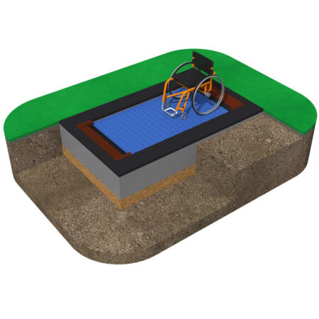 Studsmatta ORTA-I 150 x 250 Mönster X