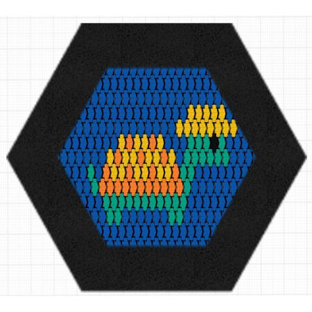 Studsmatta Hexo Sköldpadda