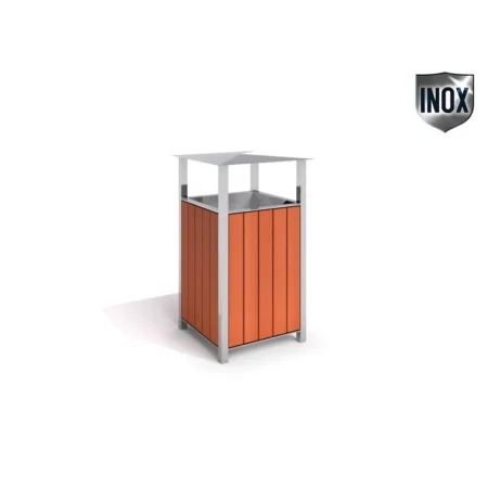 Rostfritt stål sopkärl 01