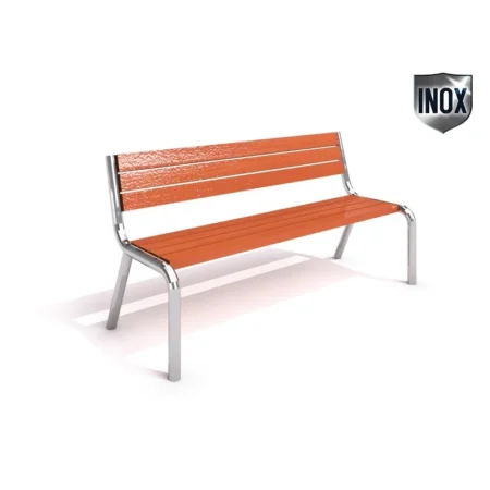 Bänk 02 rostfritt stål DECO