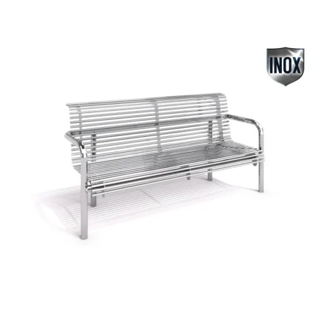 Bänk 16 rostfritt stål DECO