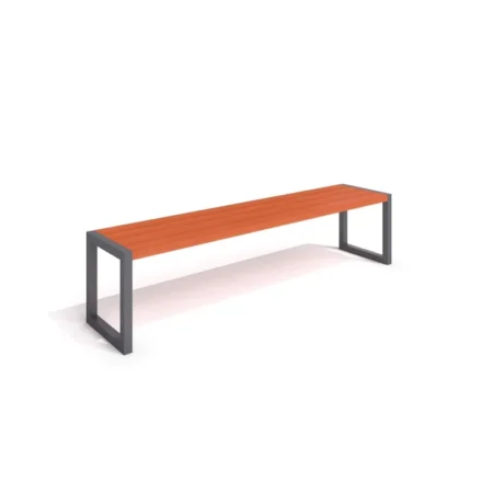 Bänk 16 stål utan ryggstöd