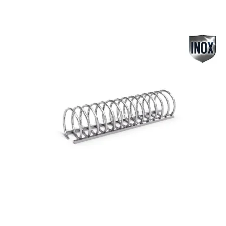 Cykelställ 14 rostfritt stål spiral