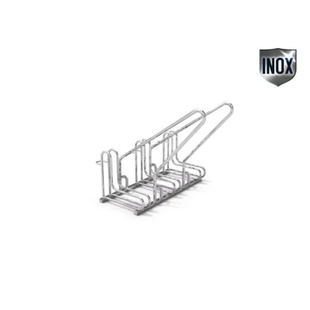 Cykelställ 15 rostfritt stål L-form