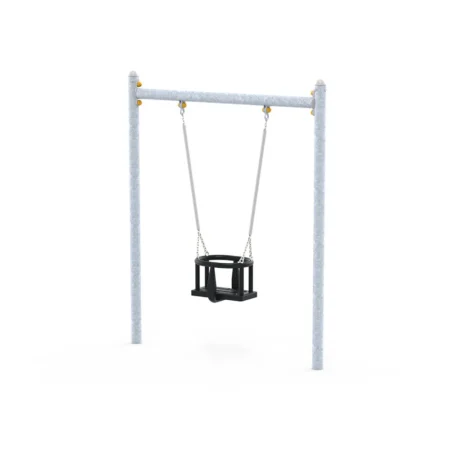 Gungstativ i metall med babygunga