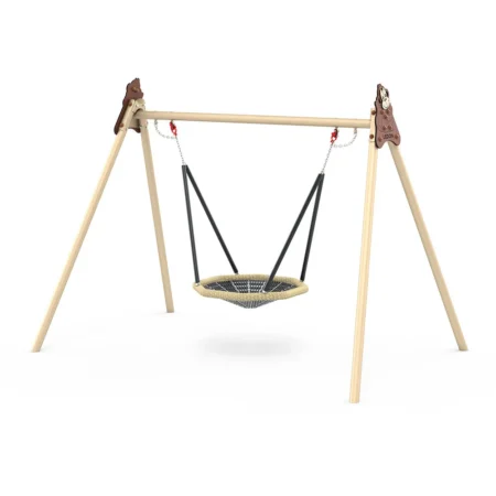 Gungstativ i metall med 1 fågelbo gunga Ø100 cm