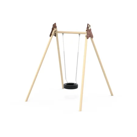 Gungstativ i metall med 1 däckgunga, extra hög