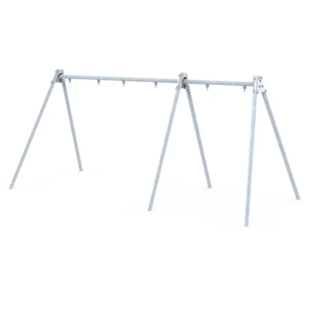 Gungstativ i metall för 3 gungor