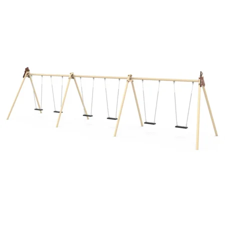 Gungstativ av metallmodul med 6 säkerhetsstolar