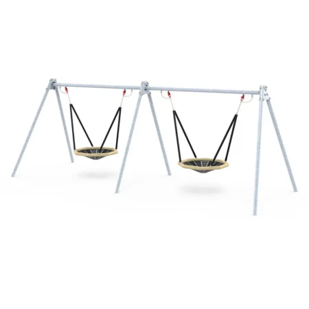 Gungstativ av metallmodul med 2 fågelbogungor