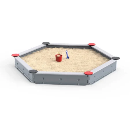 Sandlåda med 6 sidor