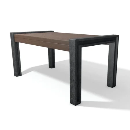 Hyde Park bord 165 cm, svart/brunt