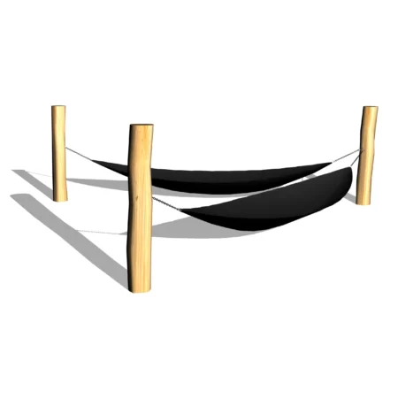 Hängmatta system, fartygsmodell, svart, inkl. Upphängningar