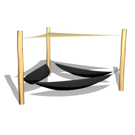 Hängmatta system, med Shade segel