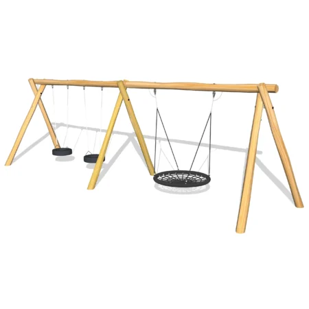 Robiniagunga med fågelbo & däckgungor