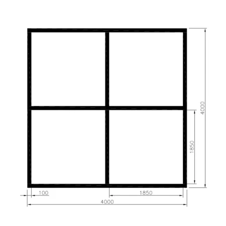 King 4x4 meter standard