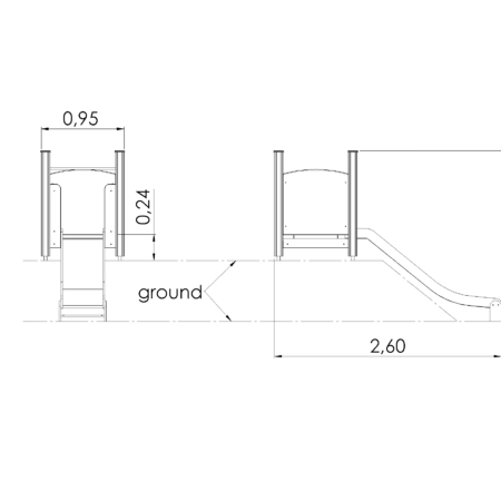 Lekställning DOC (0,95m)