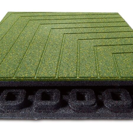 Mönstrad gummiplatta grön/blå/grå 70 mm (m2)