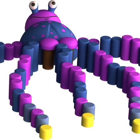 Gummidjur Bläckfisk