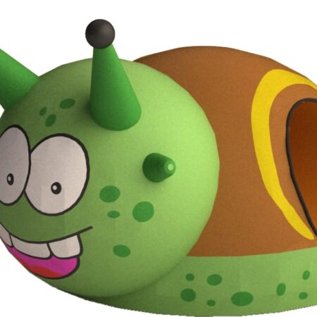 Gummidjur Snigel med tunnel