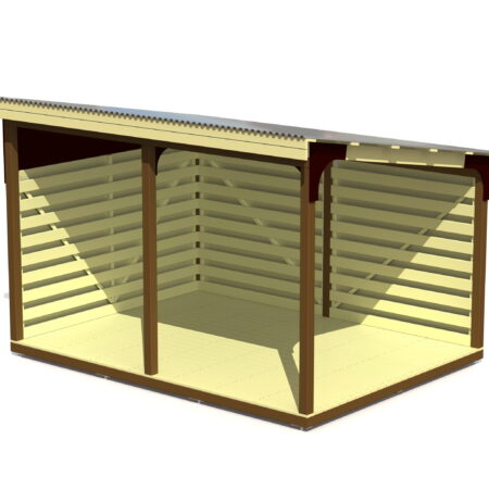 Förråd Udden 3x4 m med trägolv