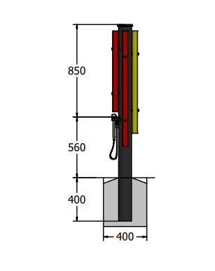 Utomhusinstrument Eco-Chime kvartett