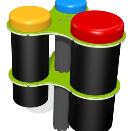 Utomhusinstrument Bongoträd med aluminiumstolpe