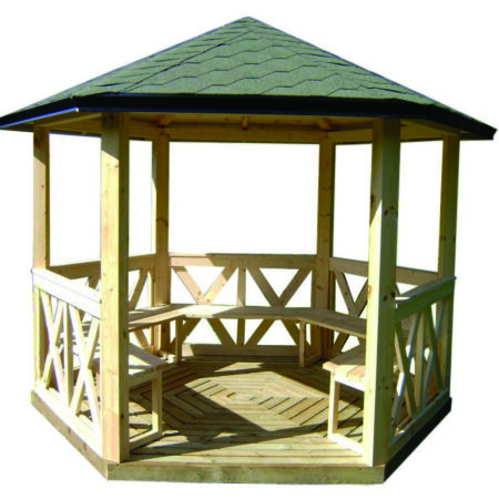 Paviljong Astrid 6 m2 Sexkant