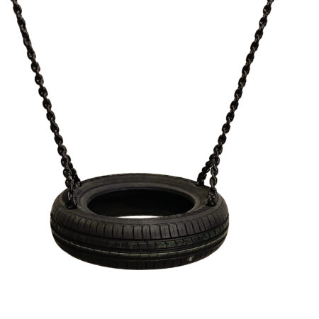 Gungsits Däckgunga med plastklädda kedjor, 2 beslag (Pah-fri)