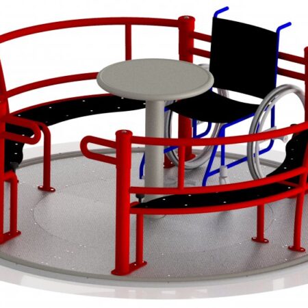 Tillgänglig lek Rullstolskarusell