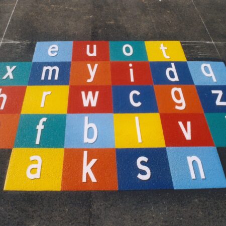 Decomark Asfaltspel Alfabetet