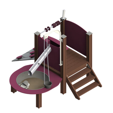 Sandlåda Sandlekkomplex med plattform