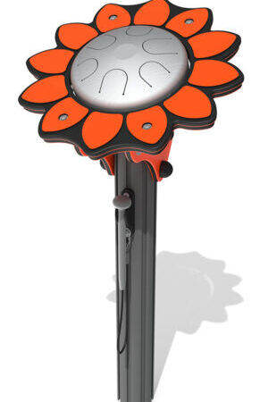 Utomhusinstrument Virtuoso tungtrumsblomma med aluminiumstolpe
