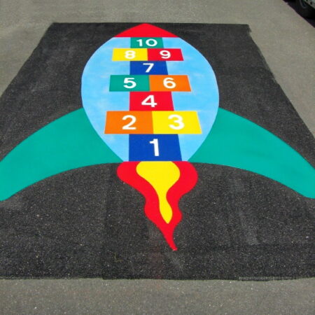 Decomark Asfaltspel Raket