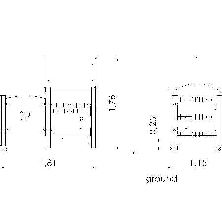 Lekhus Kiosk med aktivitetsväggar
