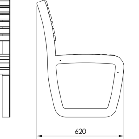Parkbänk Trolla 1.8